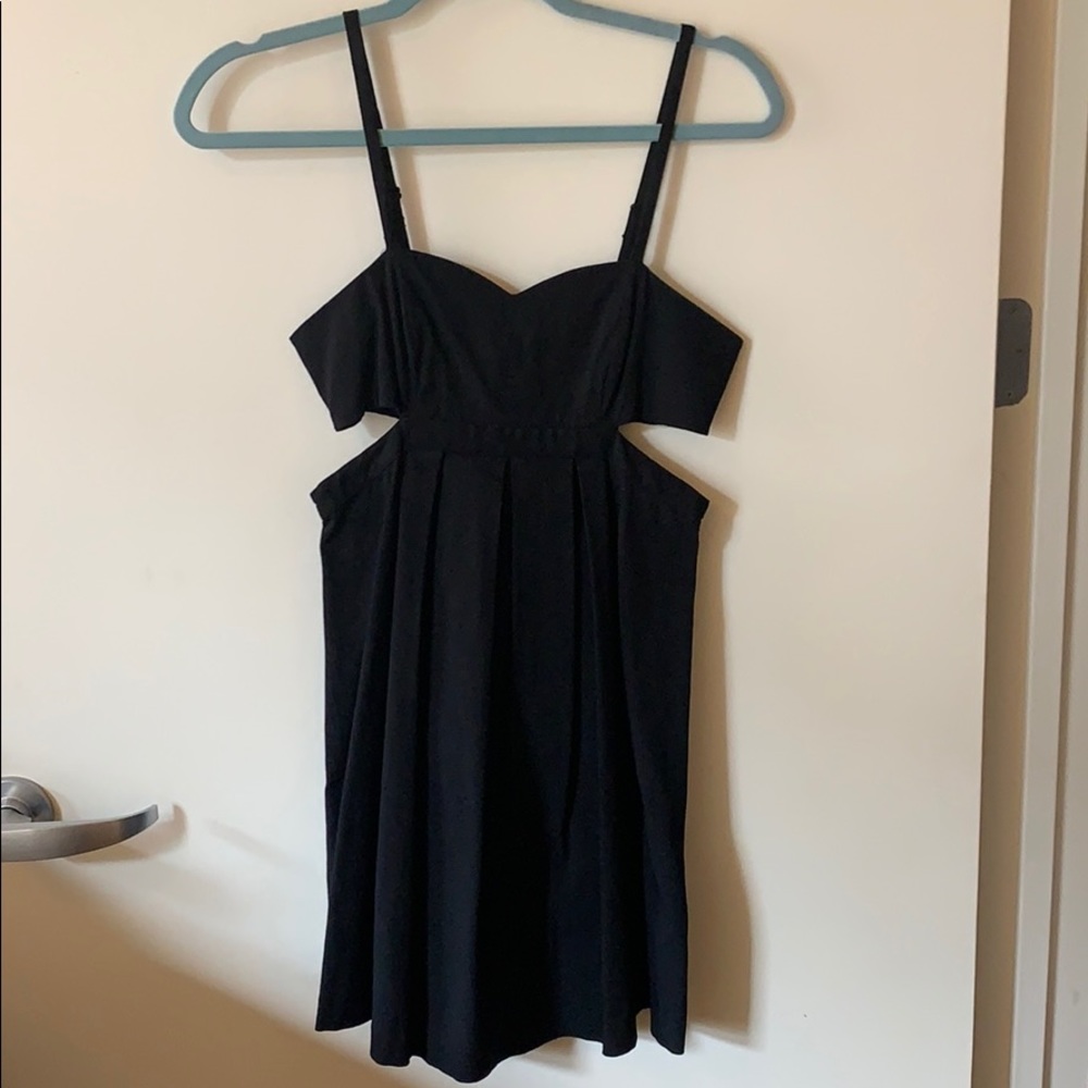 Black cut out dress